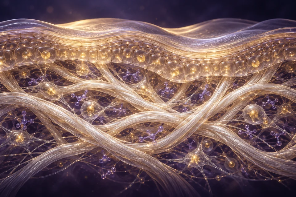 Conceptual science artwork for Skin + scalp