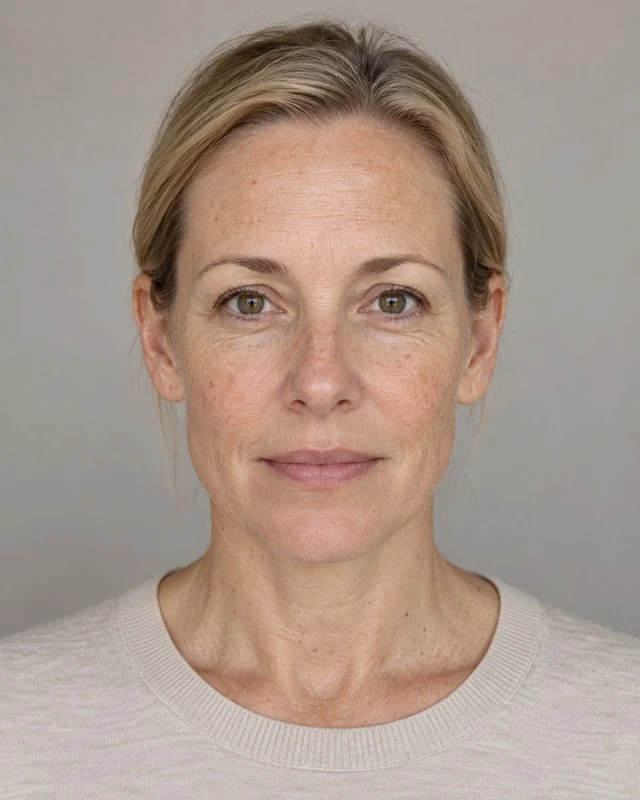 Original synthetic sample portrait in LumeVu